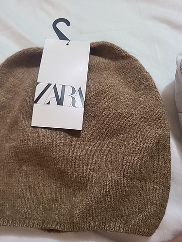 Zara tan beanie wool - zara,