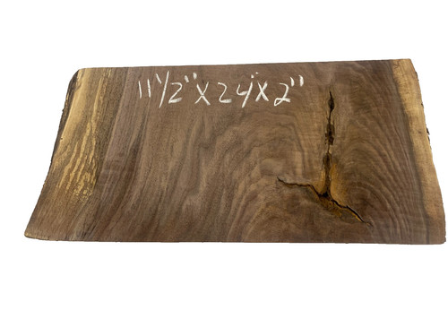 Black walnut live edge - live, slab