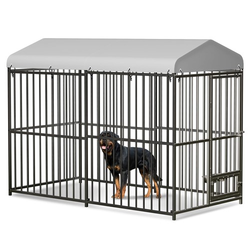 Large welded wire dog kennel - large,