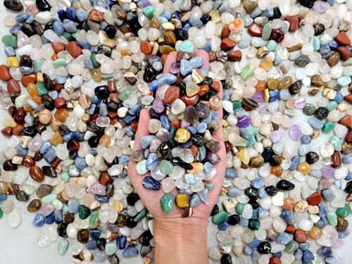 Mini tumbled gemstones - tumbled,
