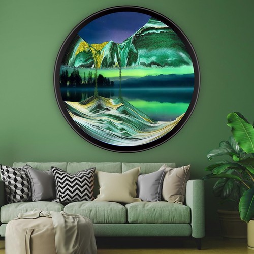 Moving sand art picture - 3d,