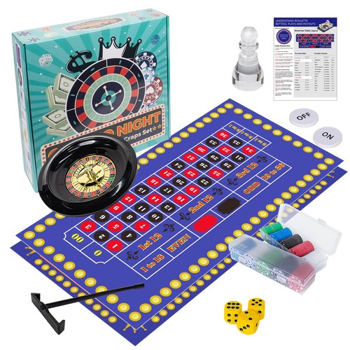 Roulette wheel and craps - roulette,