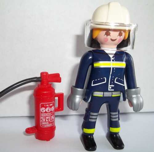 Playmobil lady firefighter - playmobil,lady,