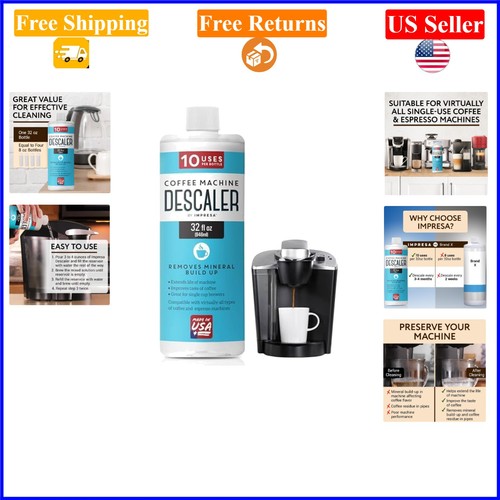 32oz coffee machine - 32oz, descaler