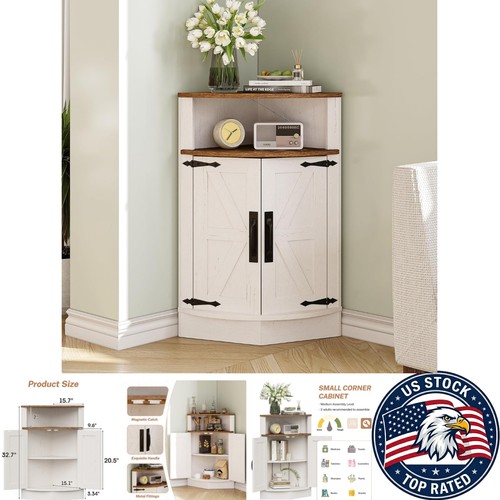 Charming white corner - corner, cabinet