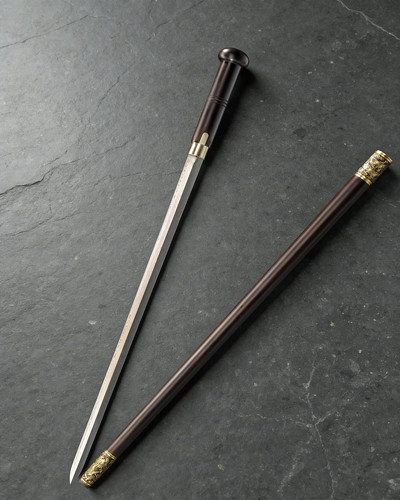 Round head sword cane - head,