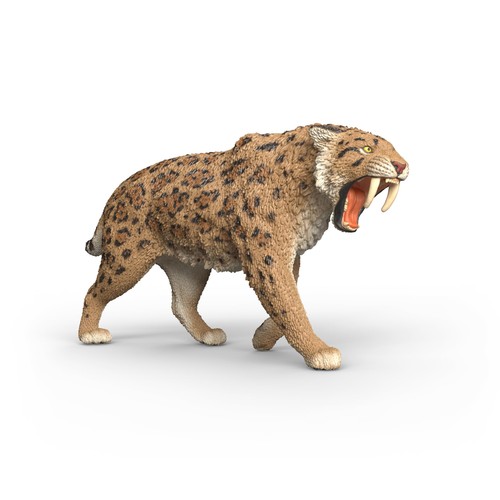 Schleich dinosaurs smilodon - dinosaurs,