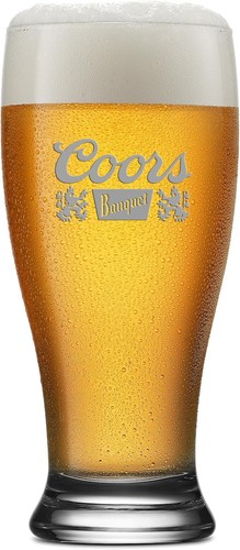 Coors banquet lager beer glass - banquet,