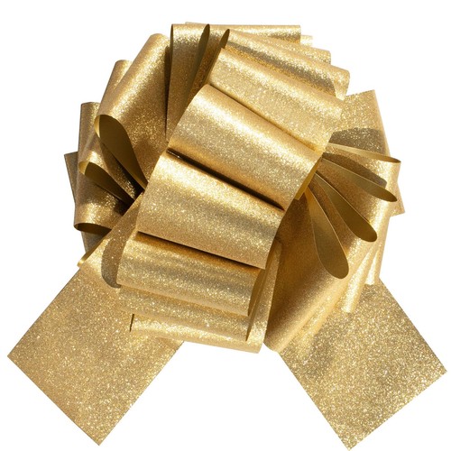 Large gold pull bow - 10, inch