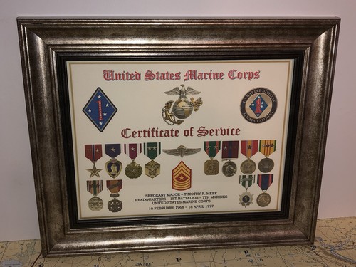 Marine corps certificate - u.s.,