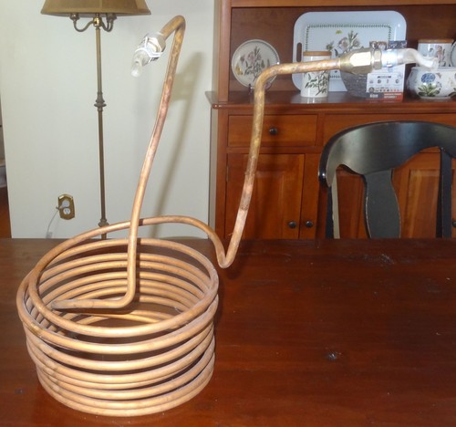 Copper wort chiller beer - copper,