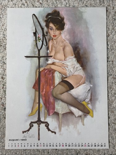 1963 pin calendar - up, one