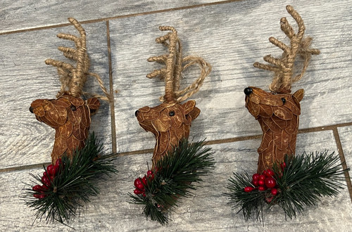 Reindeer head christmas - reindeer,