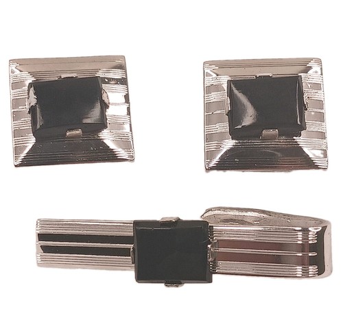 Cufflink tie bar - cufflink, clip
