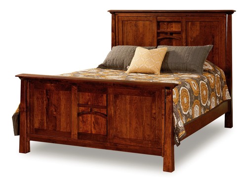 Mission arch panel bed solid - bed,