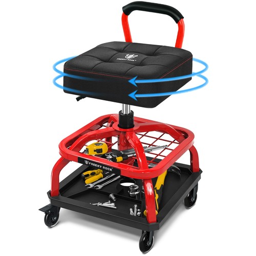 Freekyrock rolling shop - rolling, stool