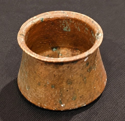 Mini antique copper cauldron - antique,