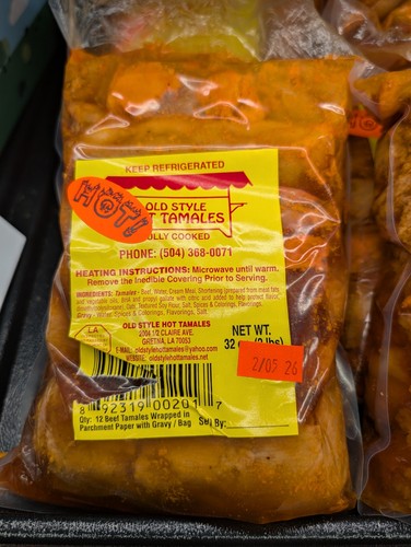 Old style hot - old, tamales