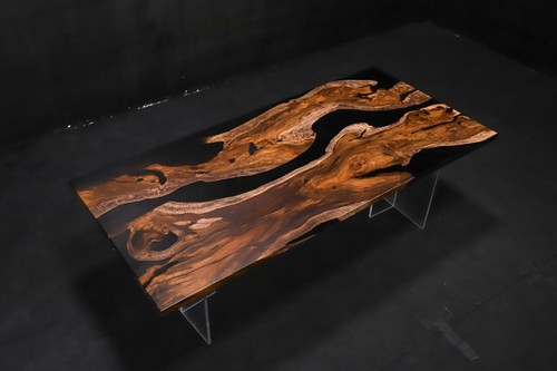 Live edge ironwood dining - live,