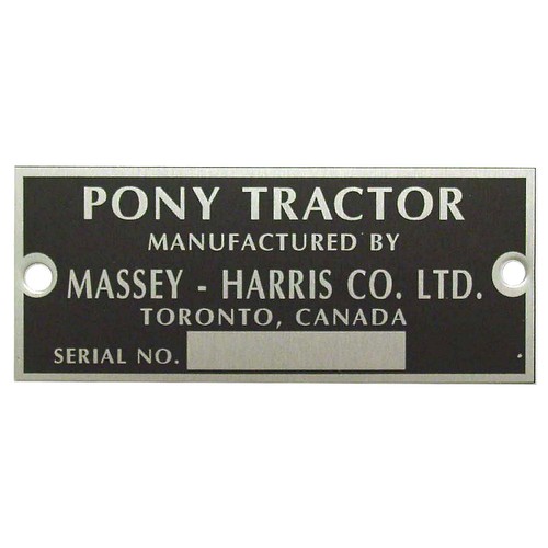 Serial number tag fits - serial,