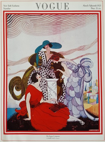 Vogue march 1921 fashion cover - vogue,