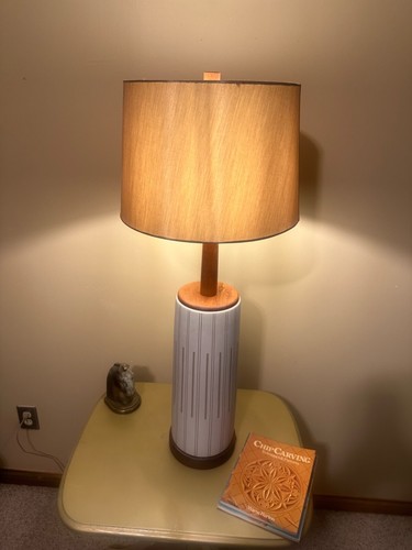 Vintage mcm table - mcm, lamp