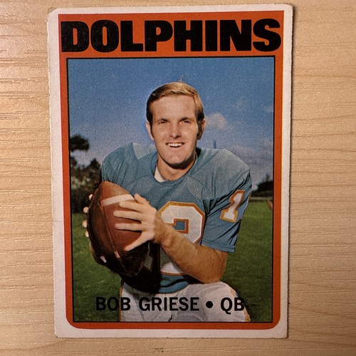 1972 topps bob griese - 1972, #80