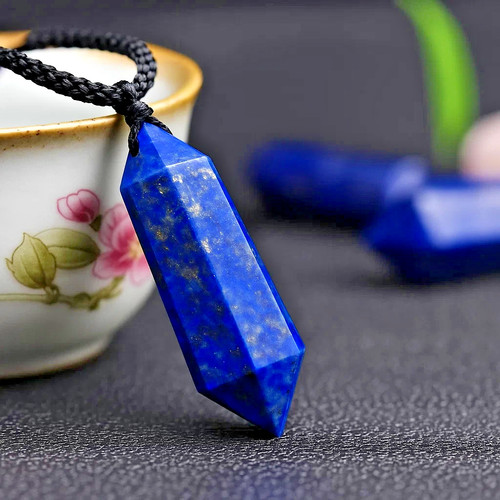 Natural lapis lazuli pendant - lapis,