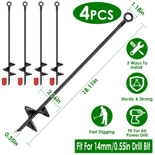 4pcs heavy duty ground - duty,