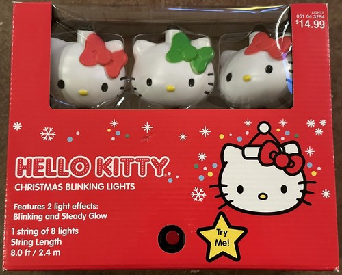 Hello kitty christmas blinking - hello,