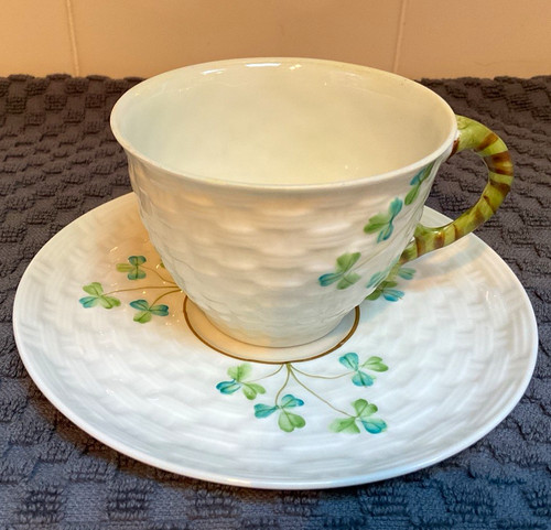 Hand painted shamrock - painted,
