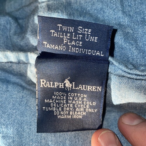 Vtg ralph lauren blue denim - ralph,