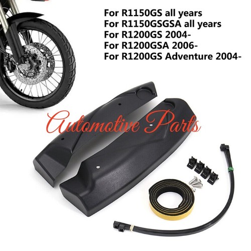 Motorcycle front fork guards - front,