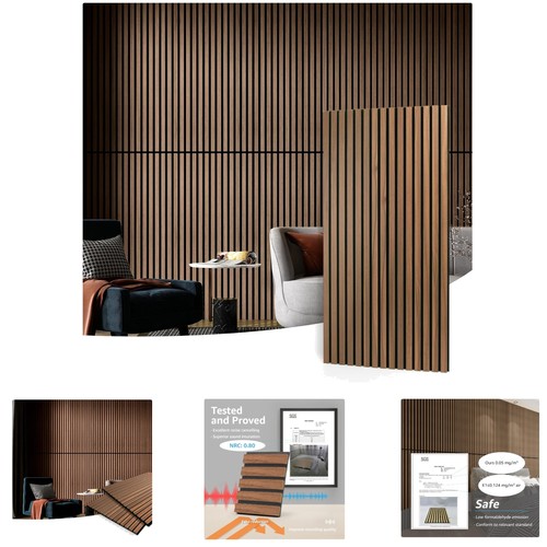 Fluted acoustic panels - 3d,