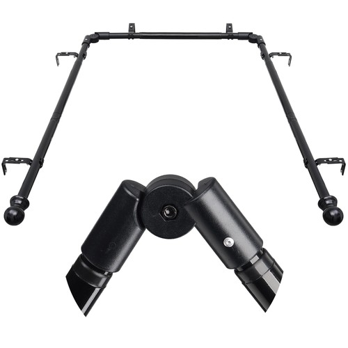 Bay window curtain rods - window,