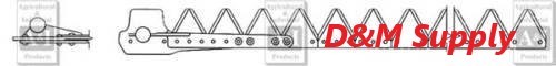 Complete sickle mower blade