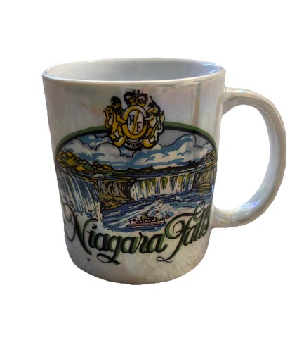 Vintage white ceramic niagara - white,