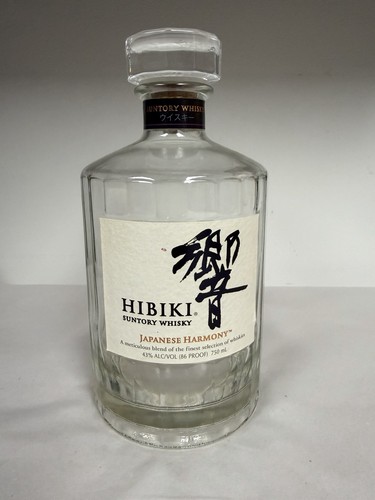 Suntory whiskey bottle hibiki - suntory,
