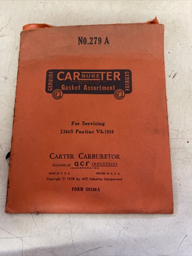 1956 pontiac v8carter - pontiac,