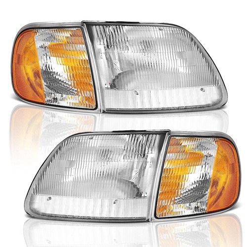 Chrome pair headlights - pair,