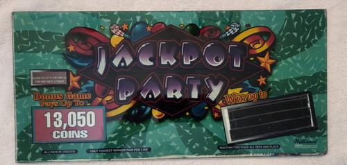 Williams jackpot party glass - "jackpot,