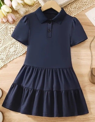 Girls navy dress school - dress,