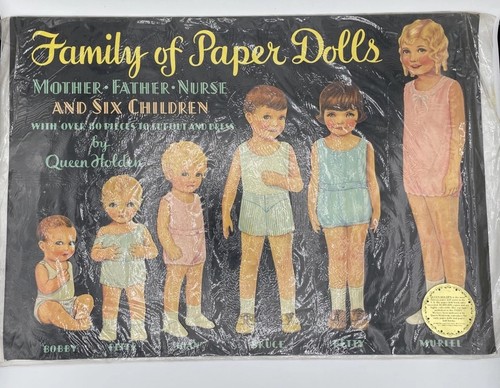 New vntg uncut paper dolls - new, the