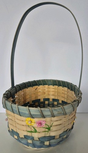 Vintage hand painted woven - vintage,