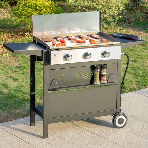 Gas grill propane flat top - top, 3