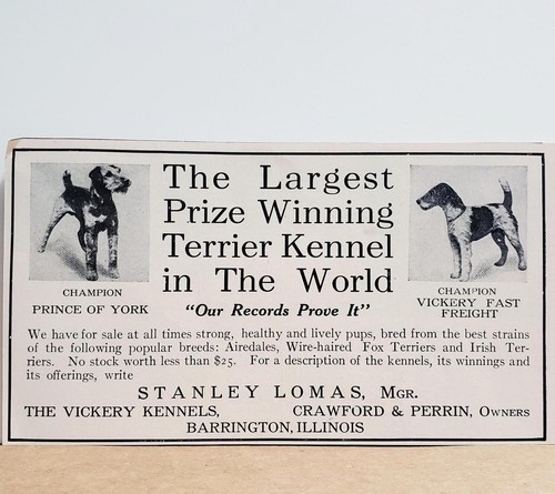 1914 vickery kennels wire - vickery,