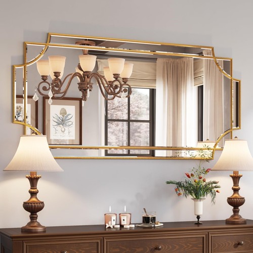 X48 large gold - gold, mirror