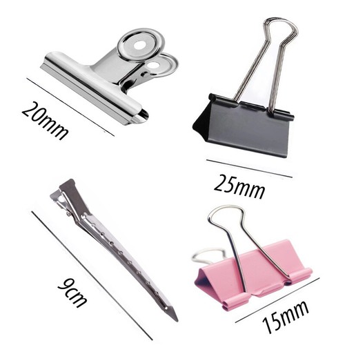 Metal binder clips file paper - binder,