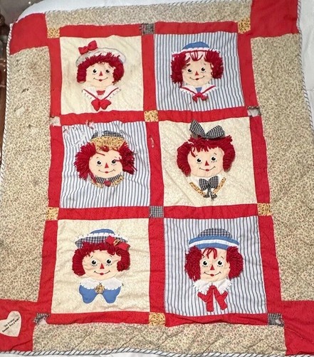 Raggedy ann andy quilt - raggedy,