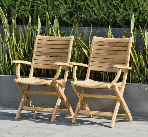 Set teak wood folding - teak,